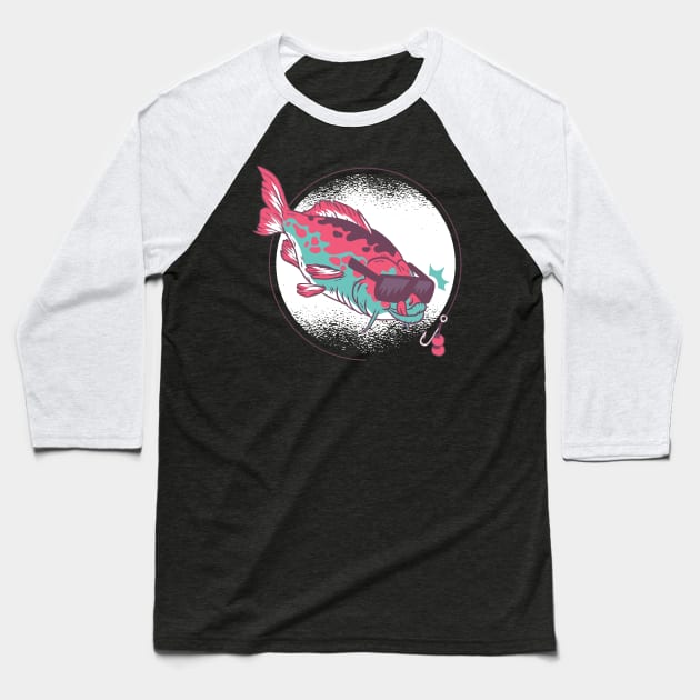 Catfishing Graphic Tee Baseball T-Shirt by vexeltees